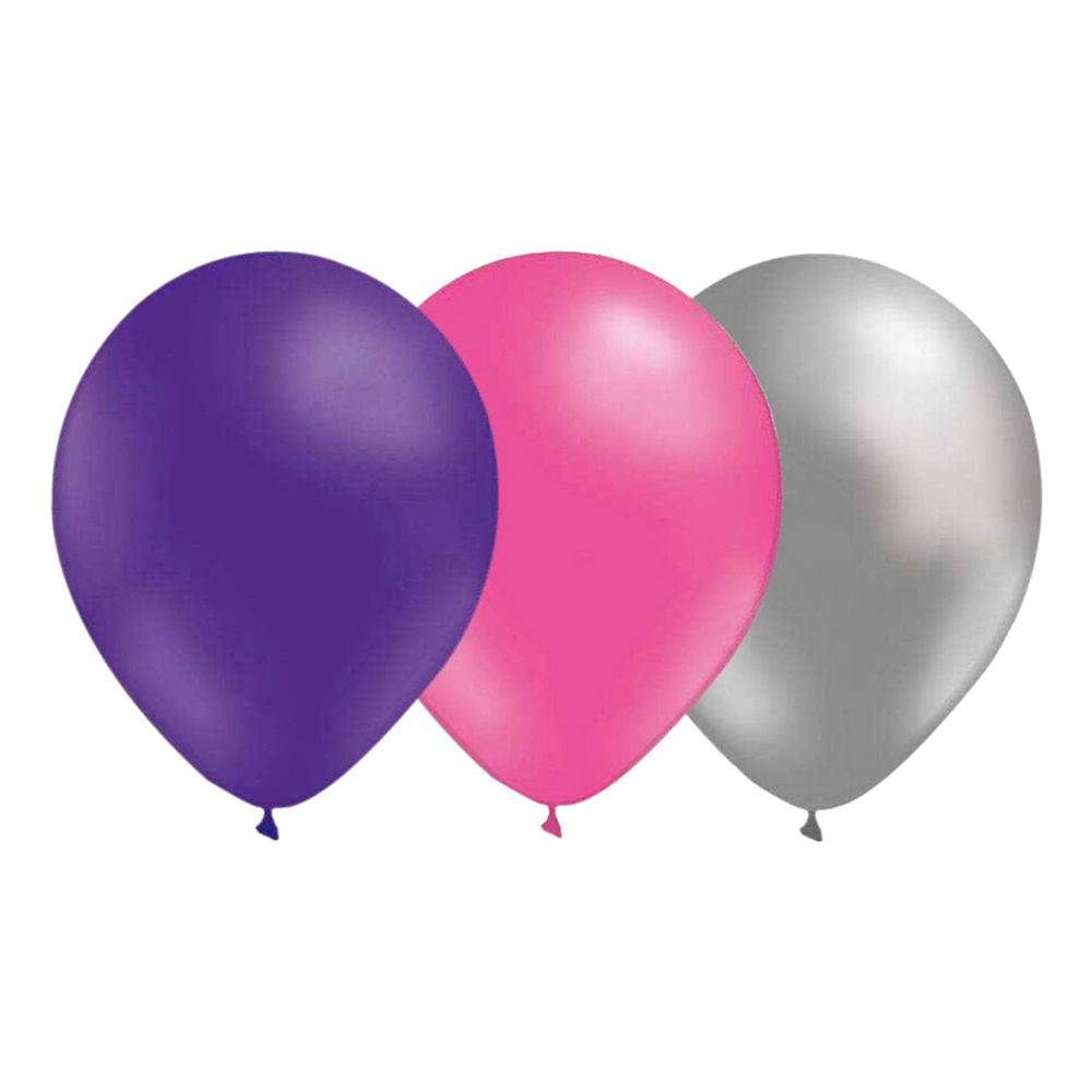 Ilmapalloyhdistelmä Violetti/Pinkki/Hopea