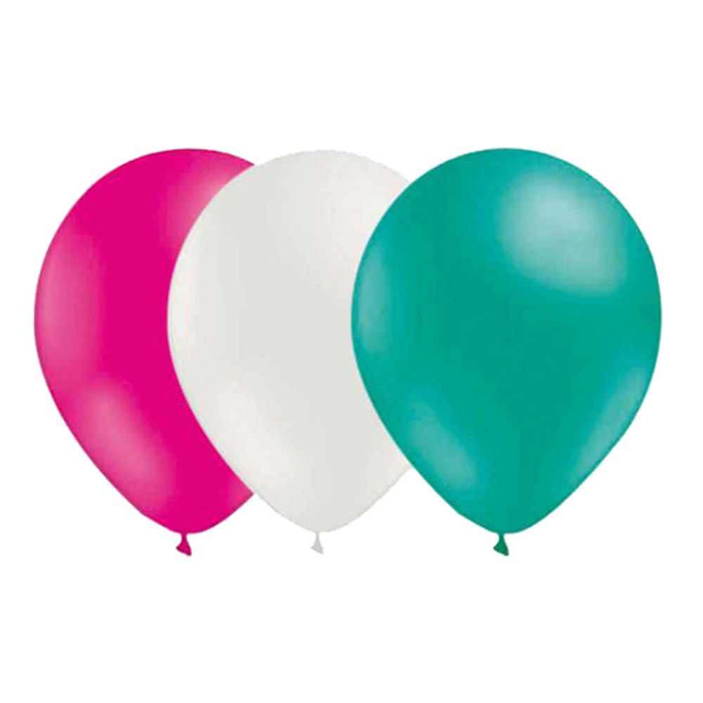 Ballongkombo Havgrønn/Cerise/Hvit