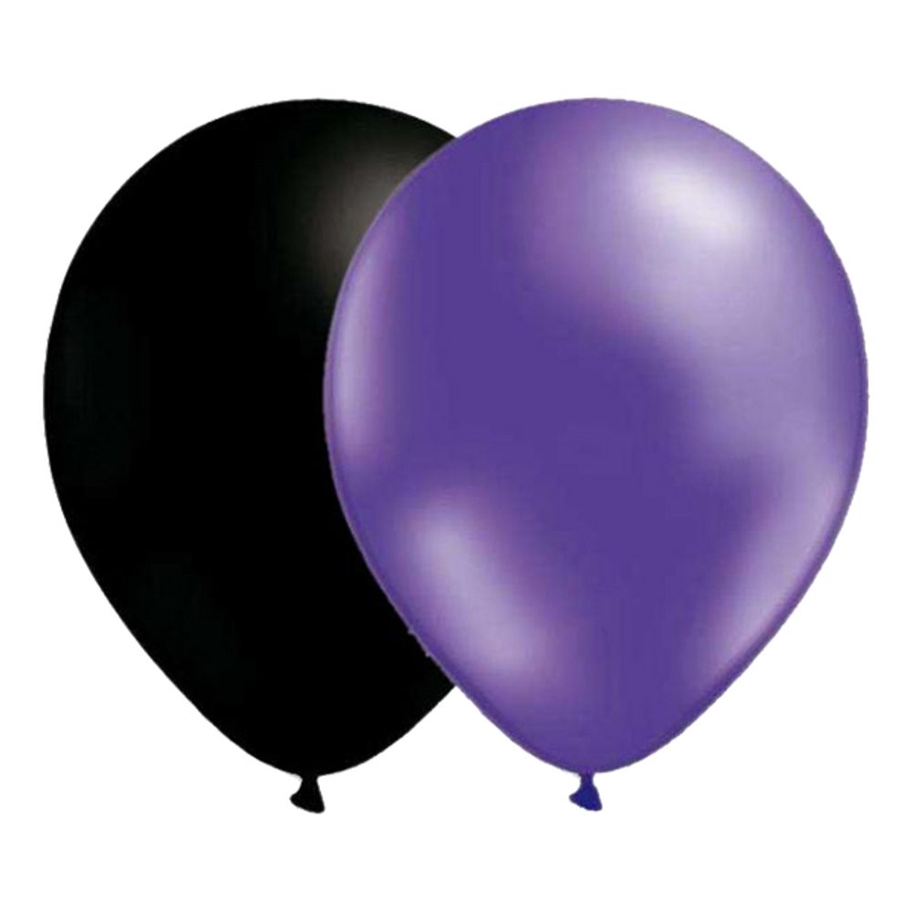 Ballongkombo Metallic Svart/Lilla