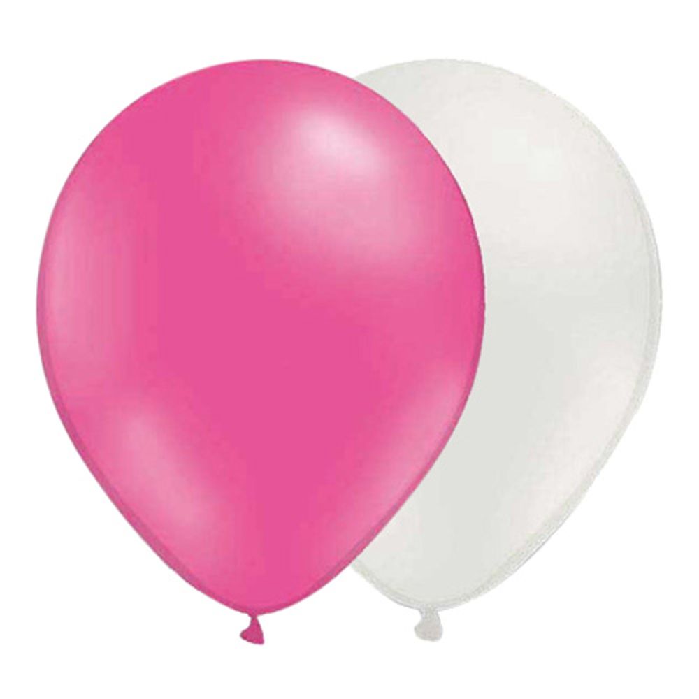 Ballongkombo Rosa-Hvit