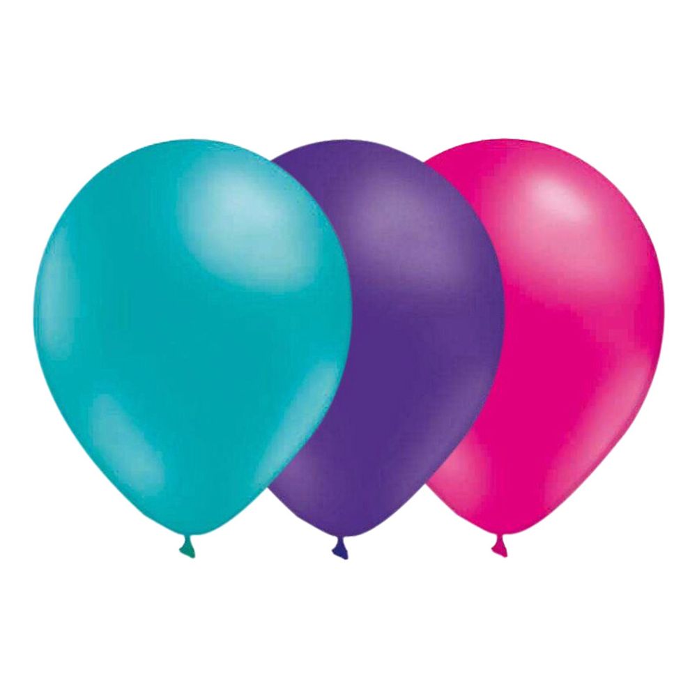 Ilmapallot Turkoosi-Liila-Pinkki