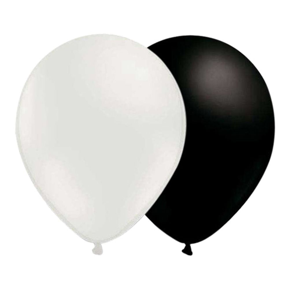 Ballongkombo Hvit-Svart