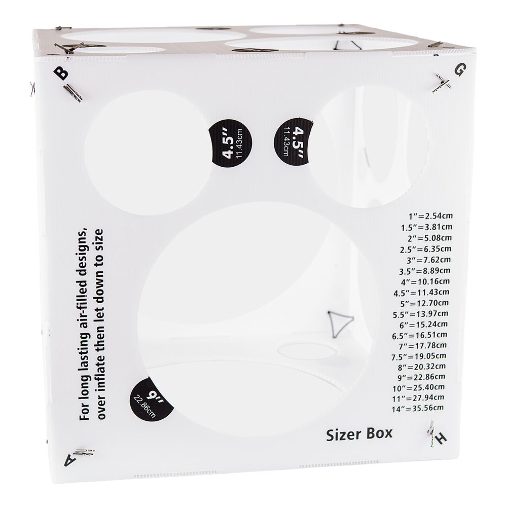 Ballongmall Storleksbox