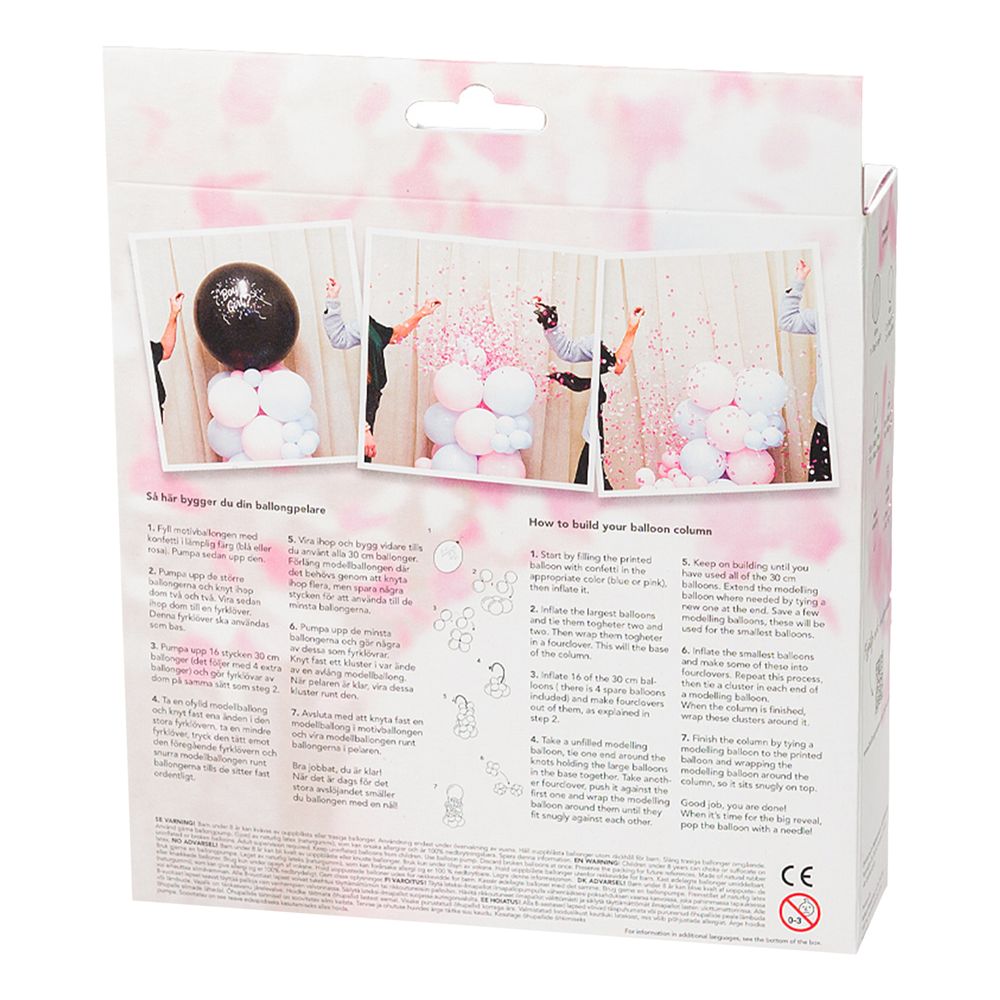 Ilmapallopylväs Gender Reveal
