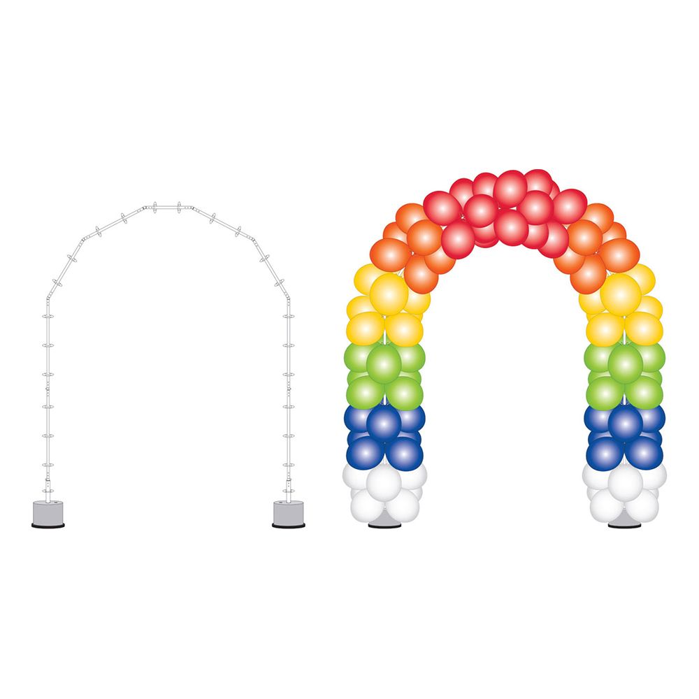 Ballonstativ Bue Hvid