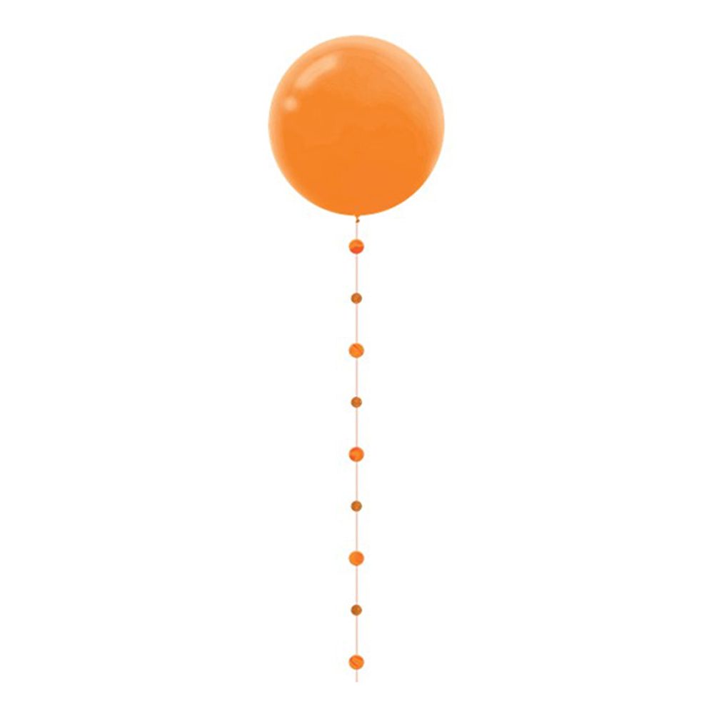 Ballonghale Sirkler Oransje Glitter