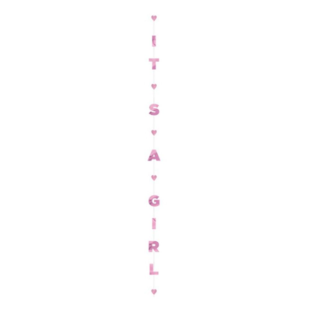 Ballongsvans Its A Girl Rosa