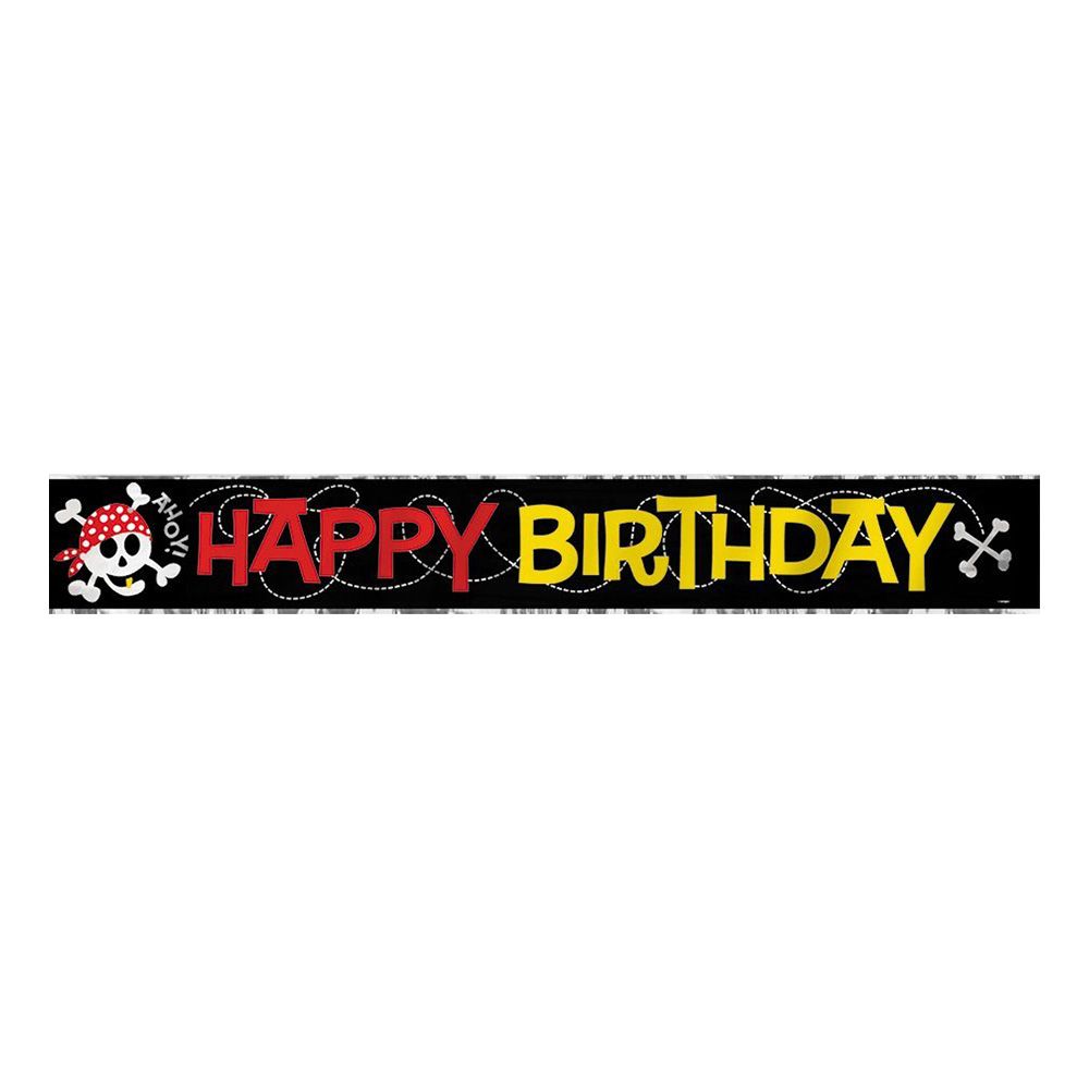 Banderolli Happy Birthday Merirosvojuhla