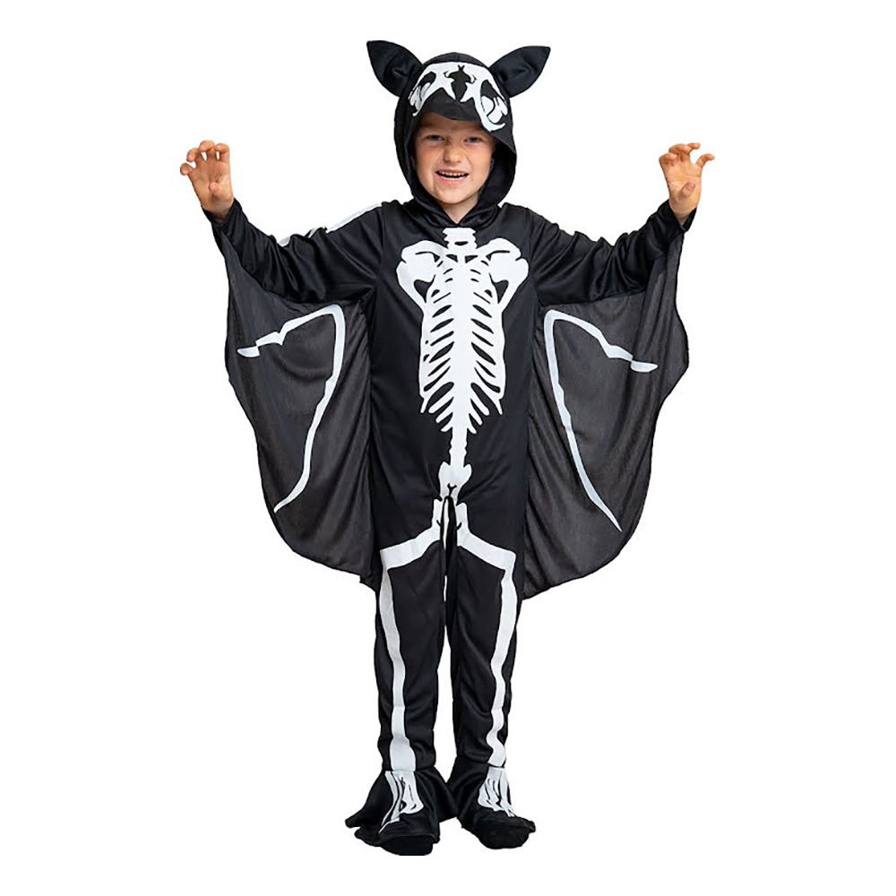 Flagermusskelet Børnekostume
