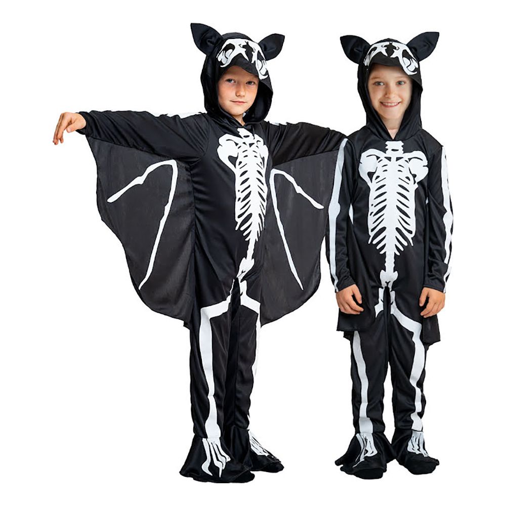 Flagermusskelet Børnekostume