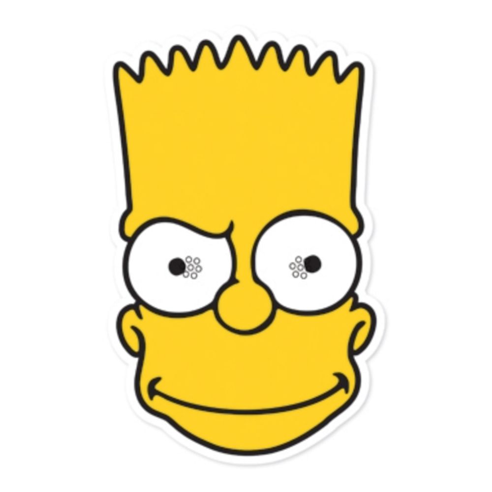 Bart Simpson Pappmaske