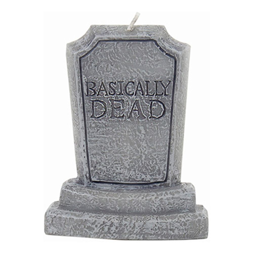 Tårtljus Gravsten Basically Dead