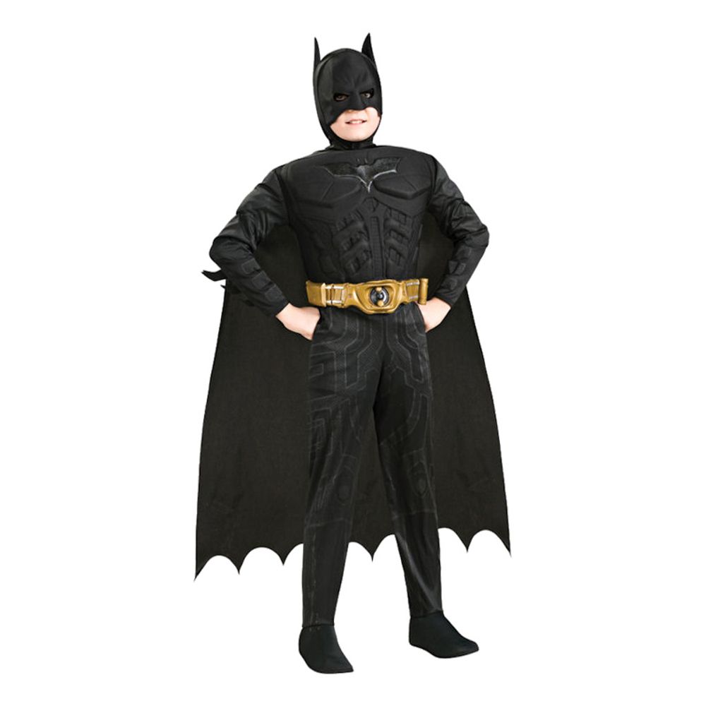 Batman Dark Knight med Muskler Barn Kostyme