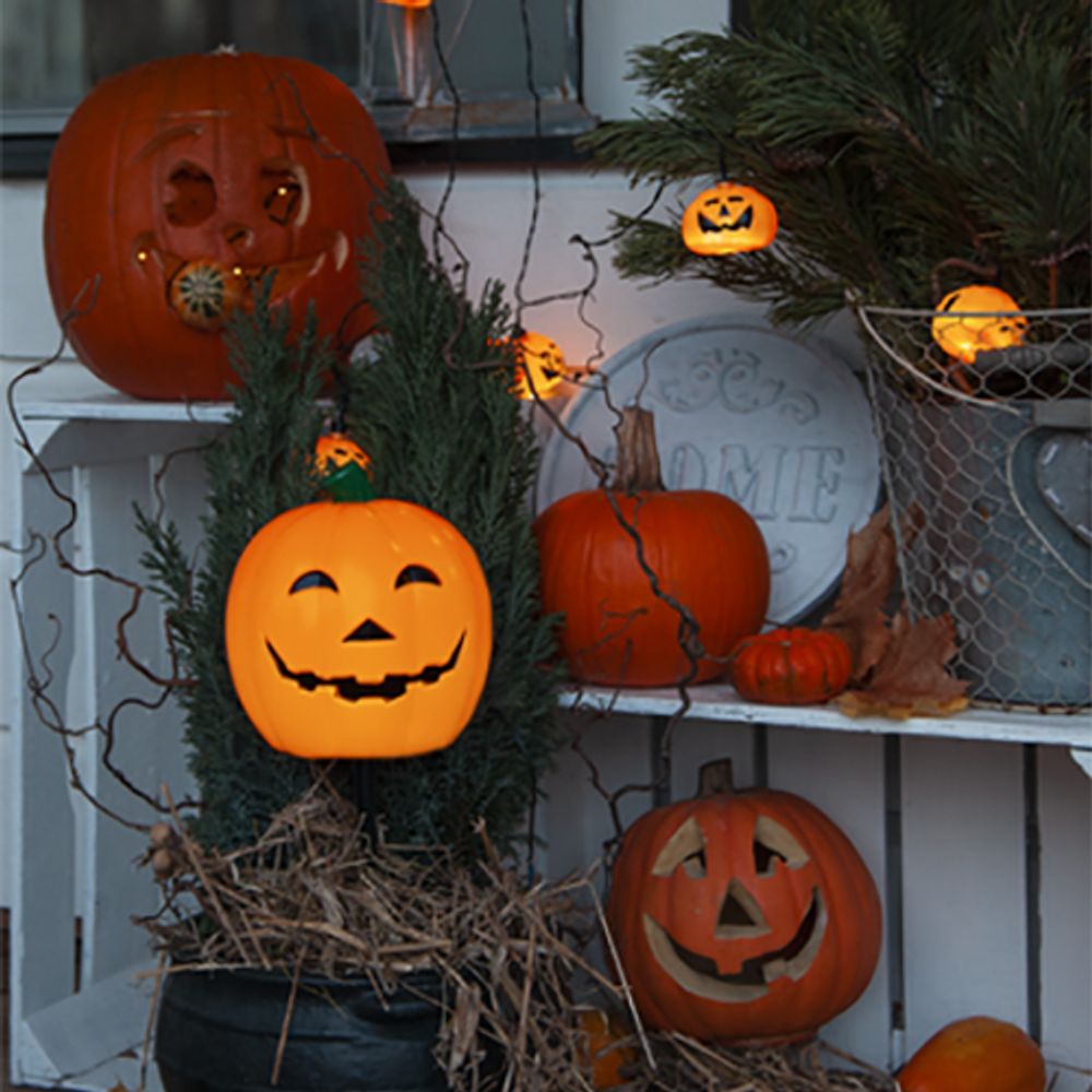 Batteridrevet Halloweengresskar til Hagen