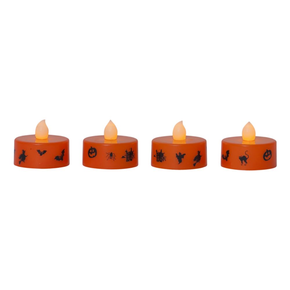 Paristokäyttöiset Tuikkukynttilät Halloween LED