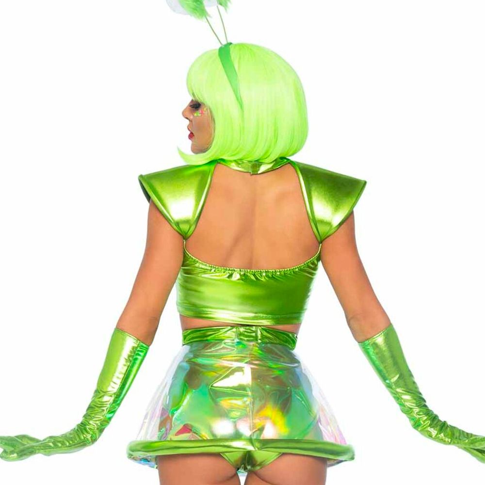 Grön Alien Deluxe Maskeraddräkt