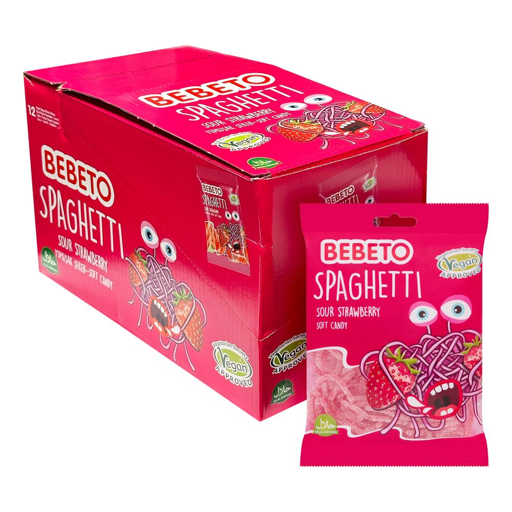 Bebeto Spaghetti Strawberry Storpack