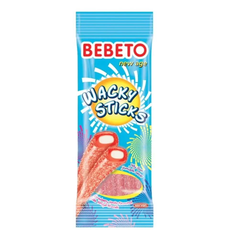 Bebeto Wacky Sticks Strawberry Vanilla