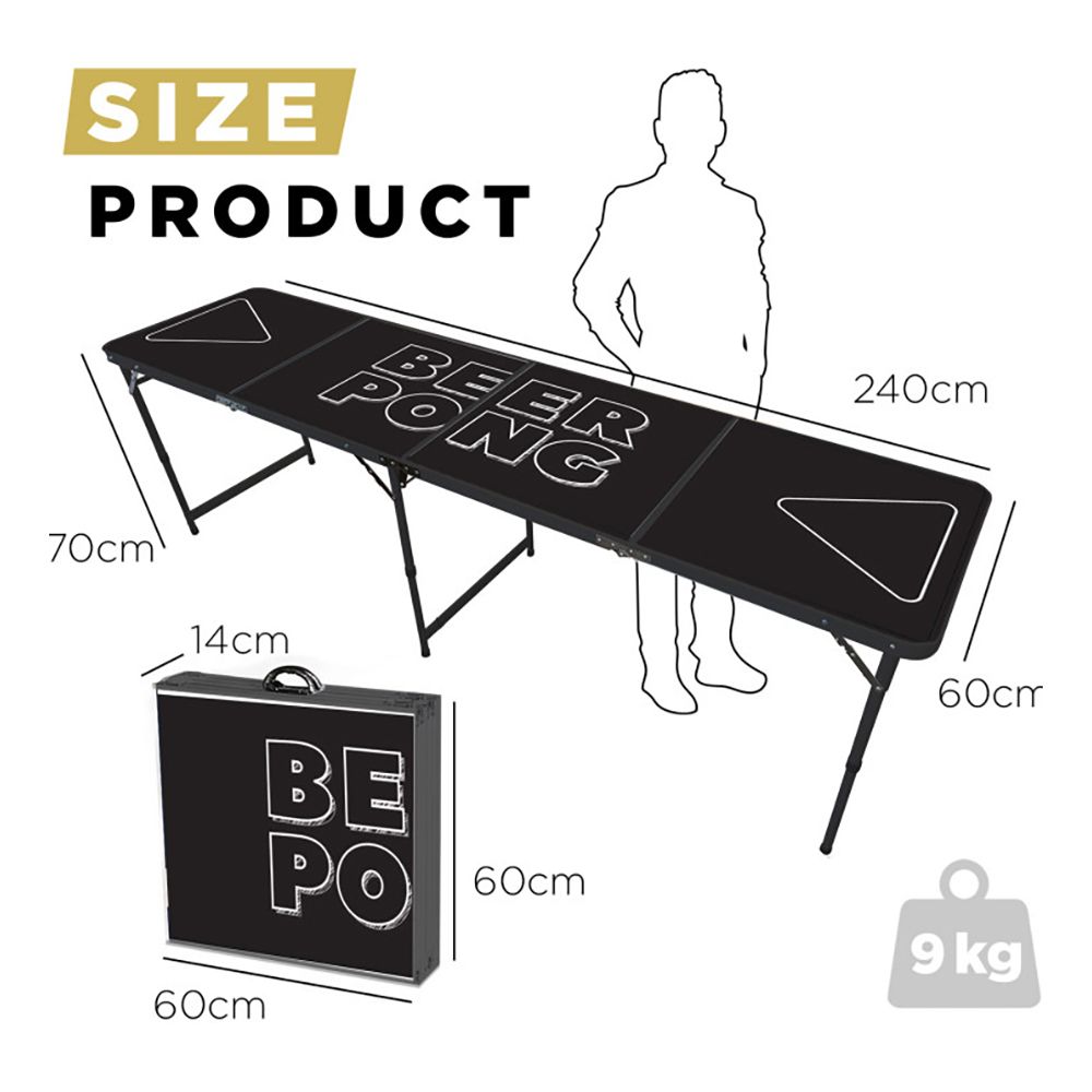 Beer Pong Pöytä Black