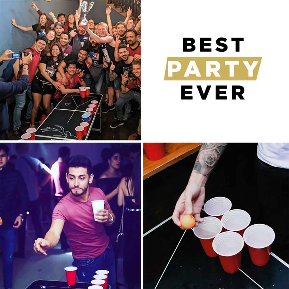 Beer Pong Pöytä Black