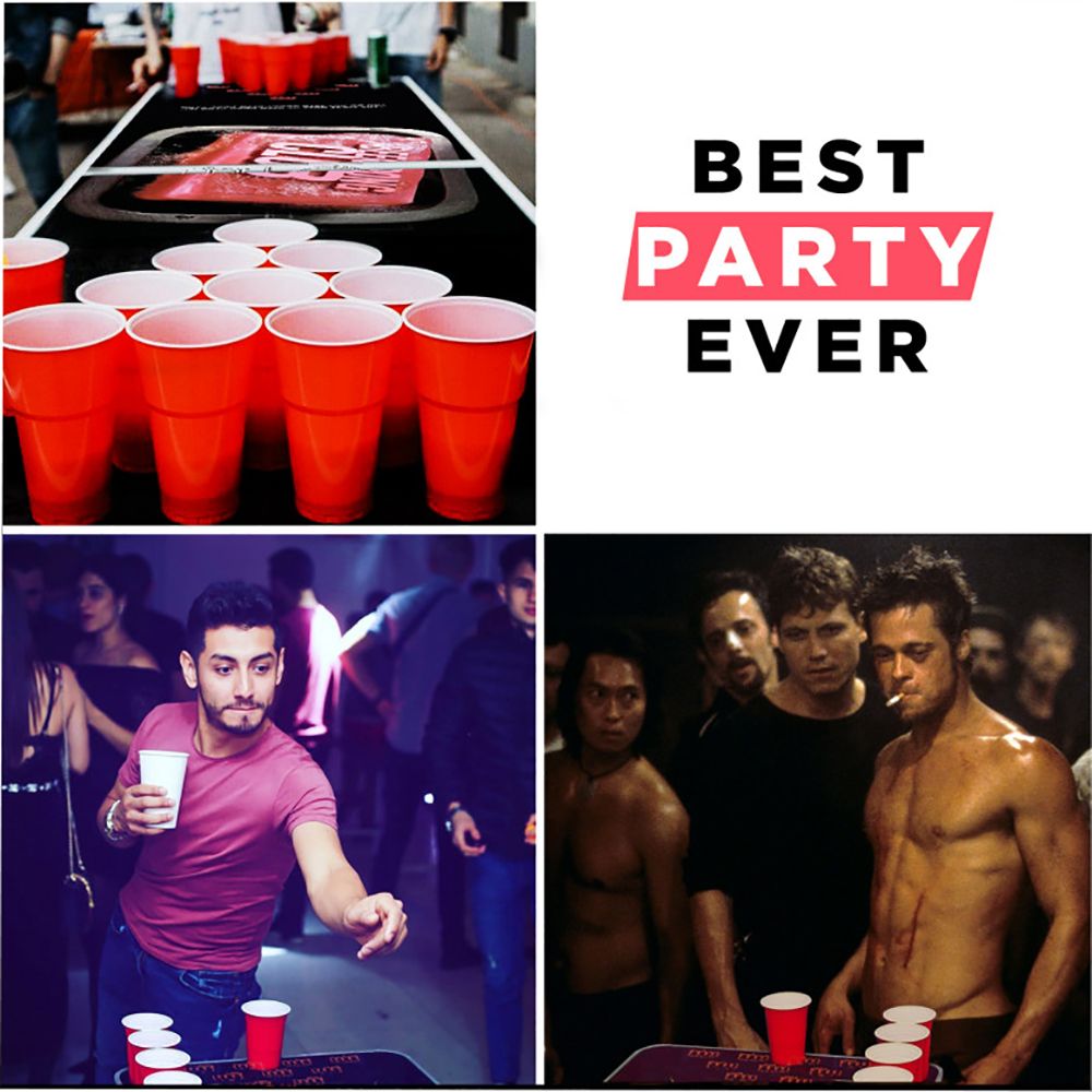 Beer Pong Bord Fight Club