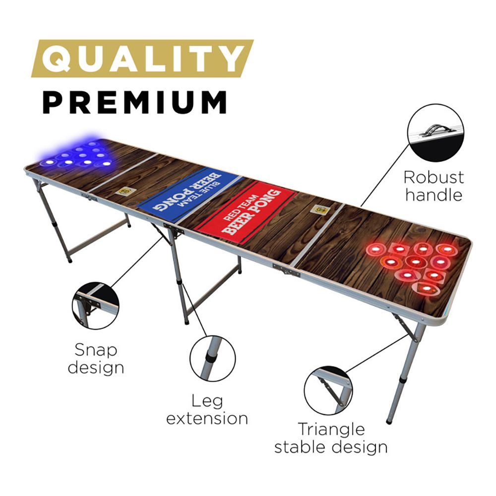 Beer Pong Bord LED-Hål