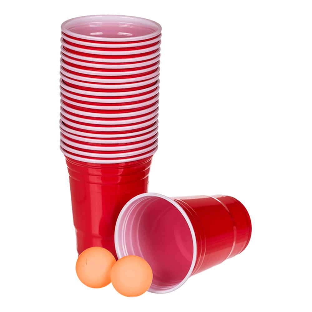 Beer Pong Sæt med Flydemadras