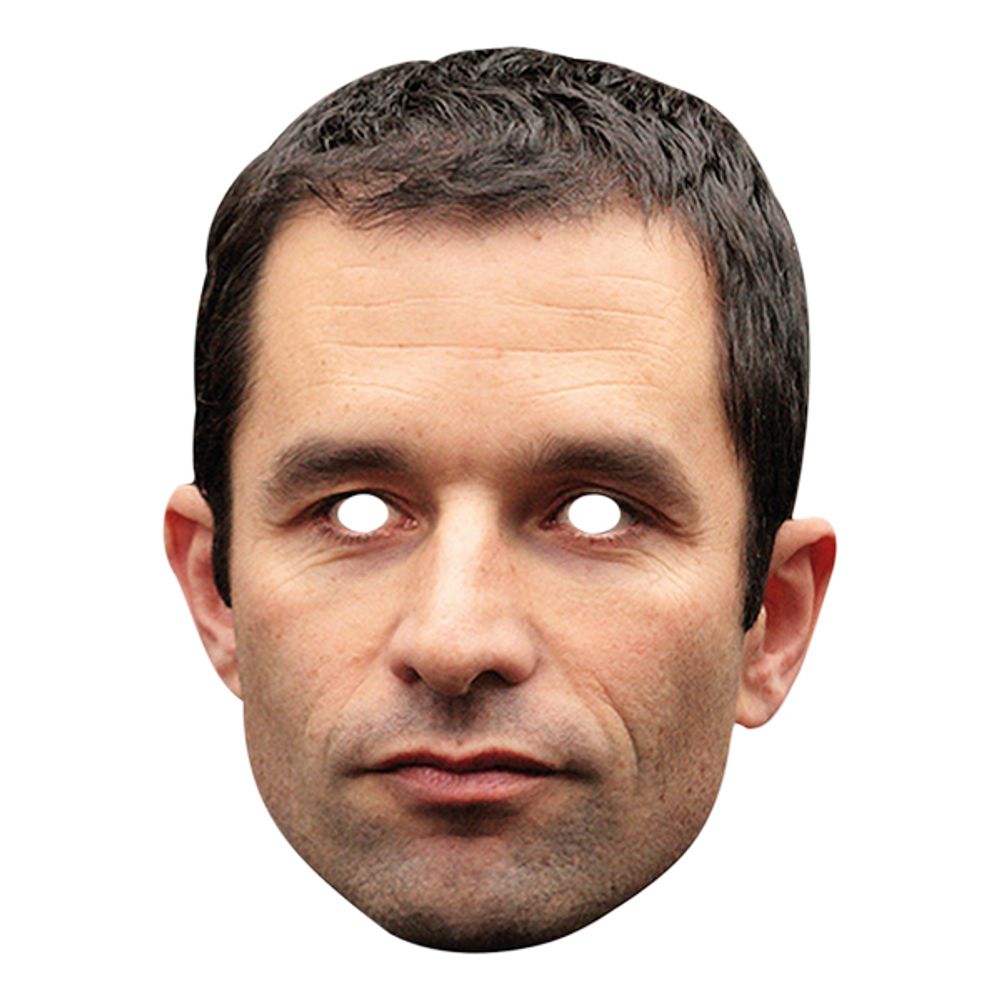 Benoit Hamon Pappmaske