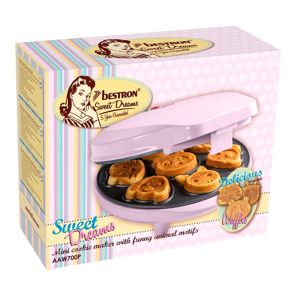 Bestron Cake Maker Eläimet Vaaleanpunainen