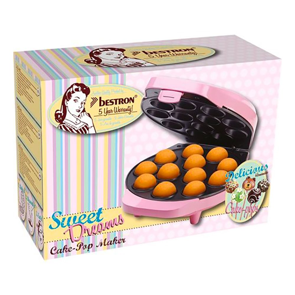 Bestron Cake-Pop Rauta Vaaleanpunainen