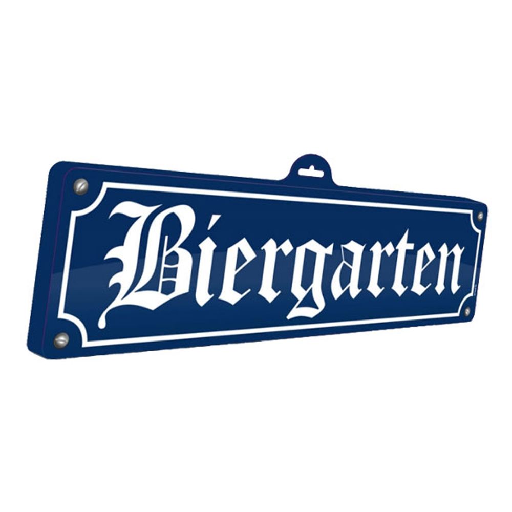 Biergarten Skylt