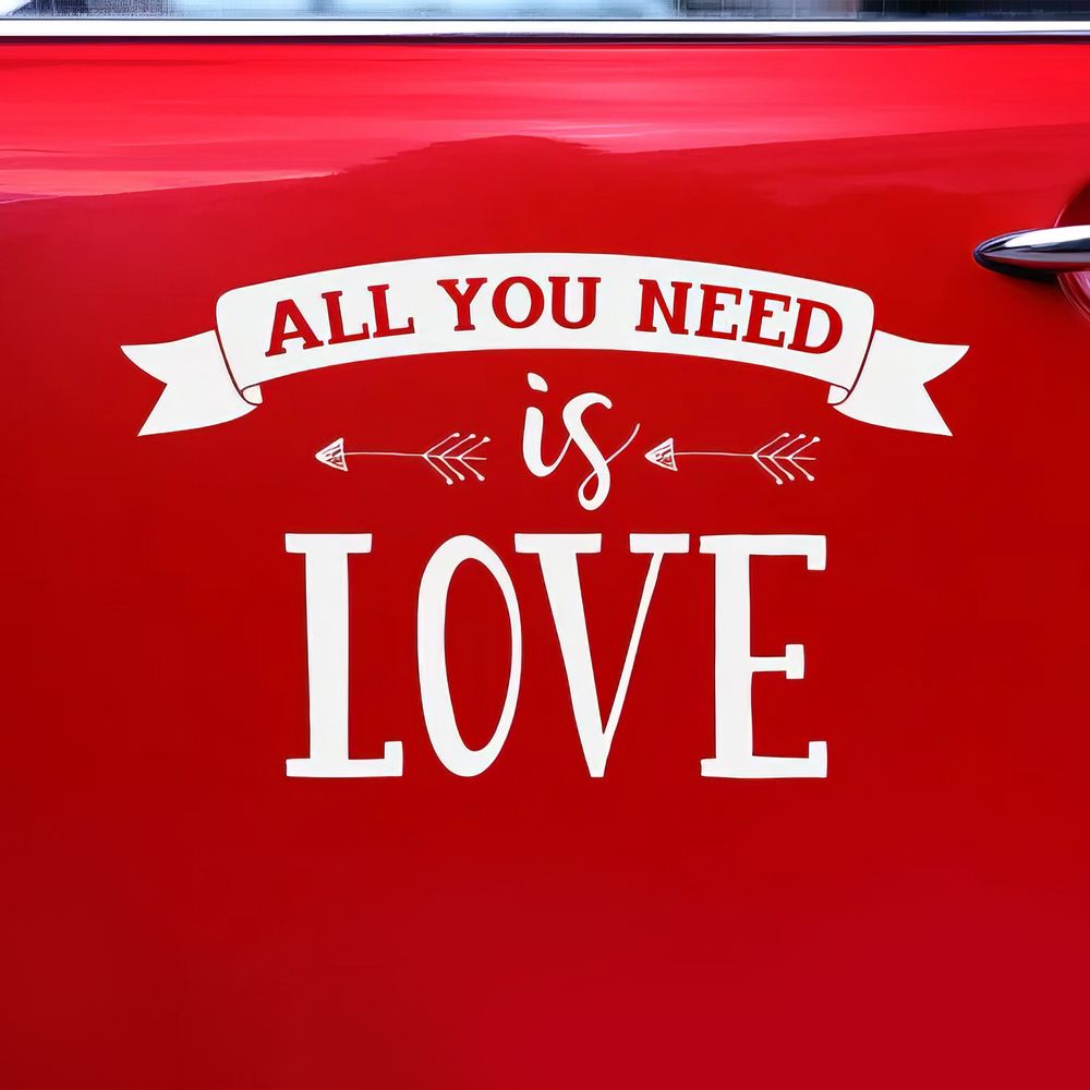 Klistremerke All You Need Is Love