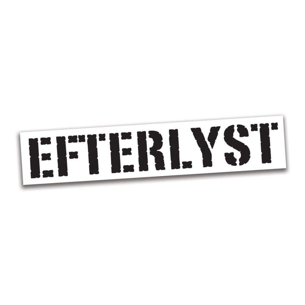 Bilklistermærke "Efterlyst"