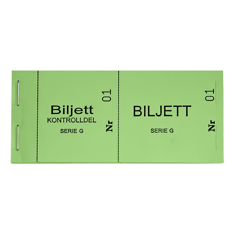 Biljettblock 1-100