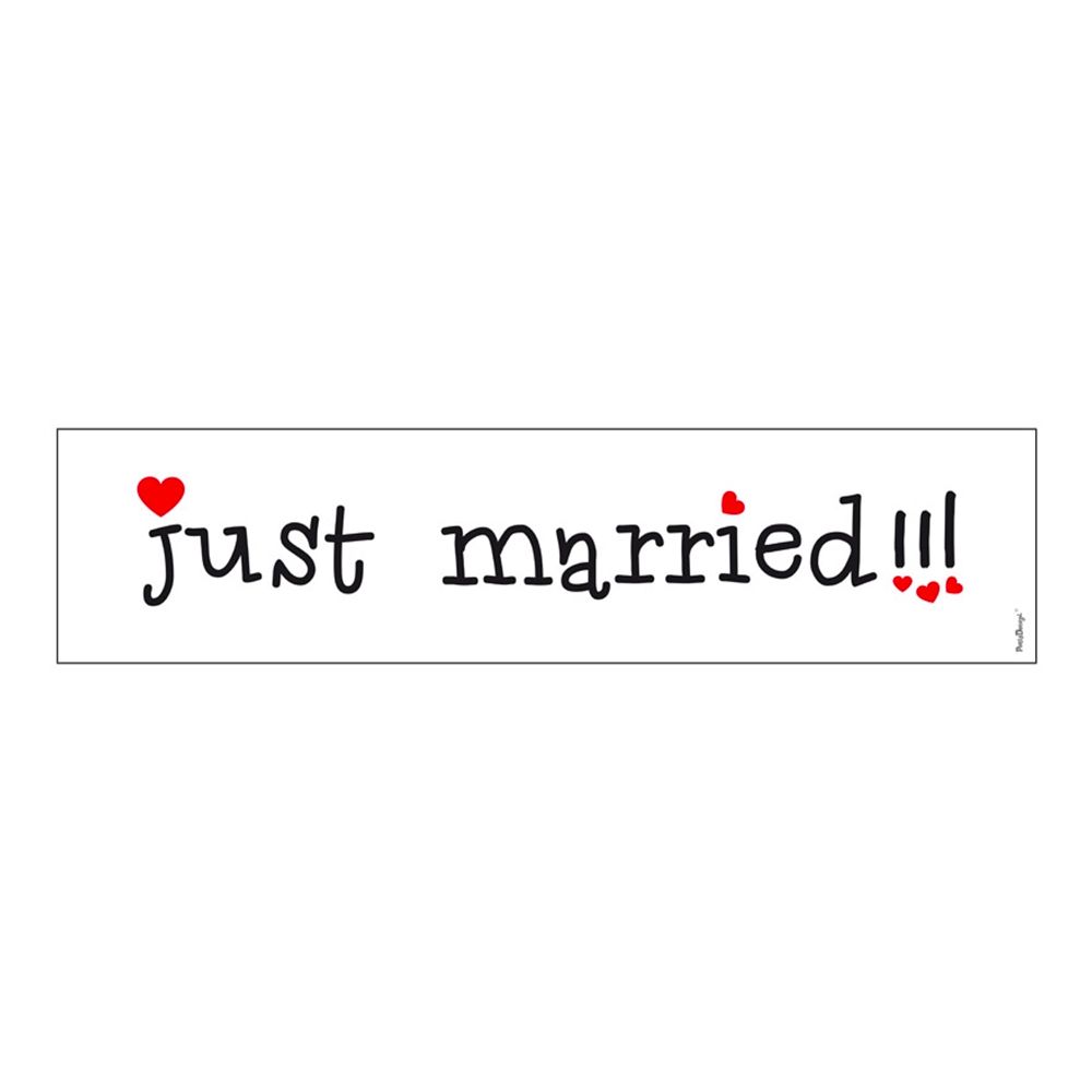 Autokyltti Just Married
