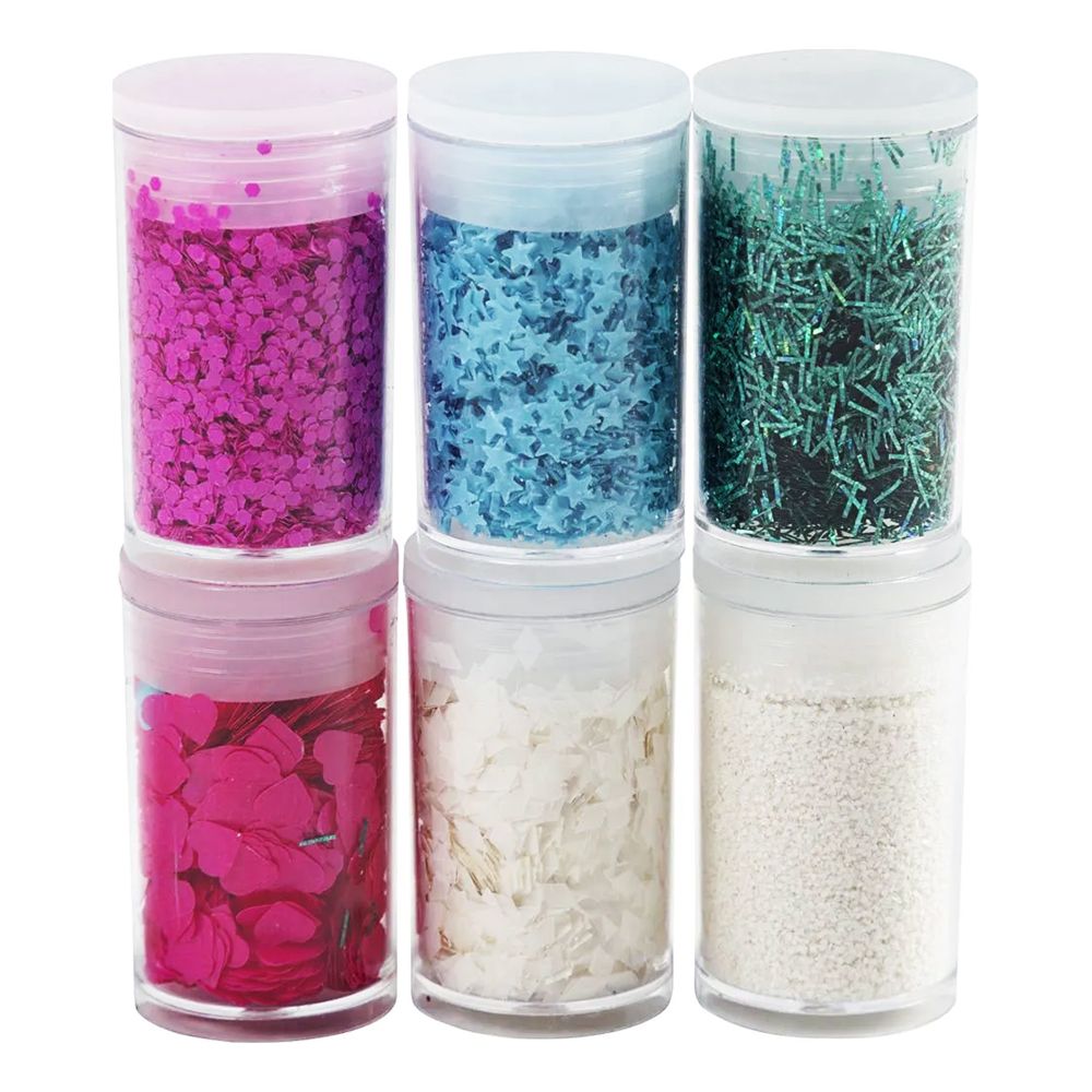 Bio-Glitter Blandade Färgmix Set