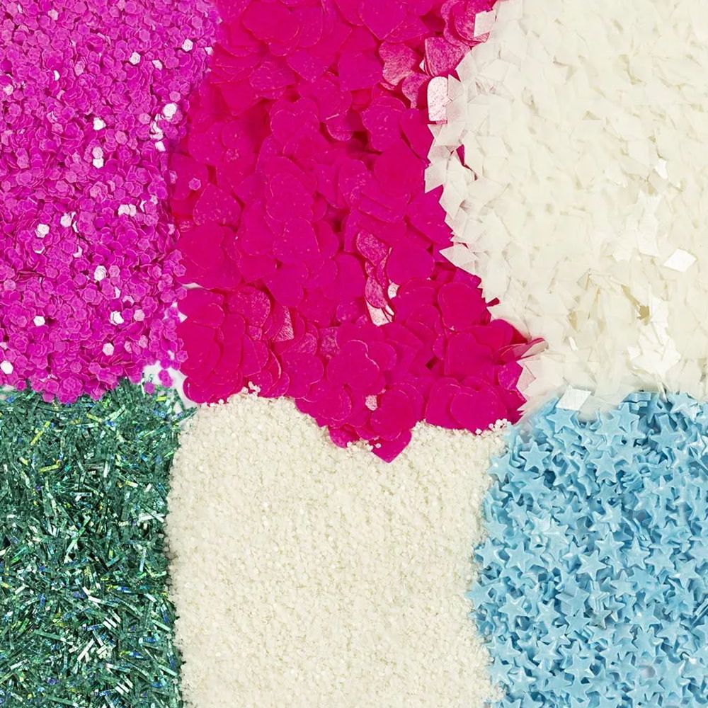 Bio-Glitter Blandade Färgmix Set