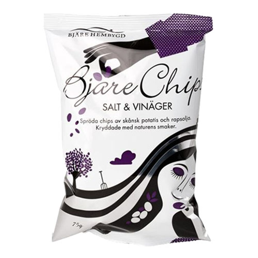 Bjäre Chips Salt og vinäger (eddik)