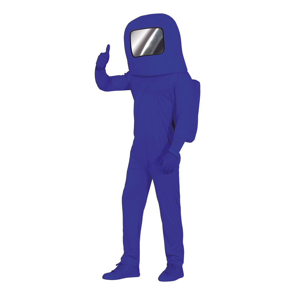 Blå Astronaut Teen Kostume