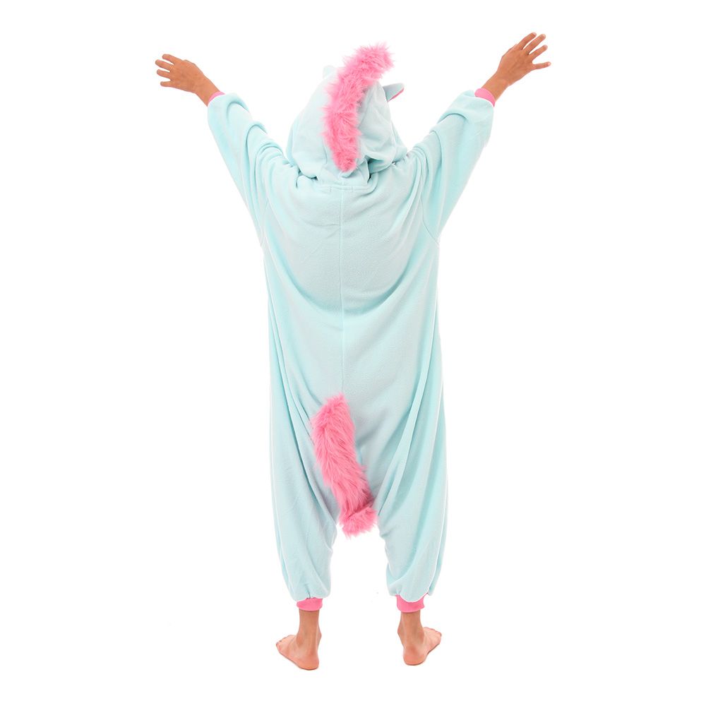 Blå Enhörning Barn Kigurumi
