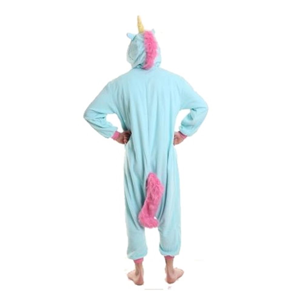 Blå Enhjørning Kigurumi