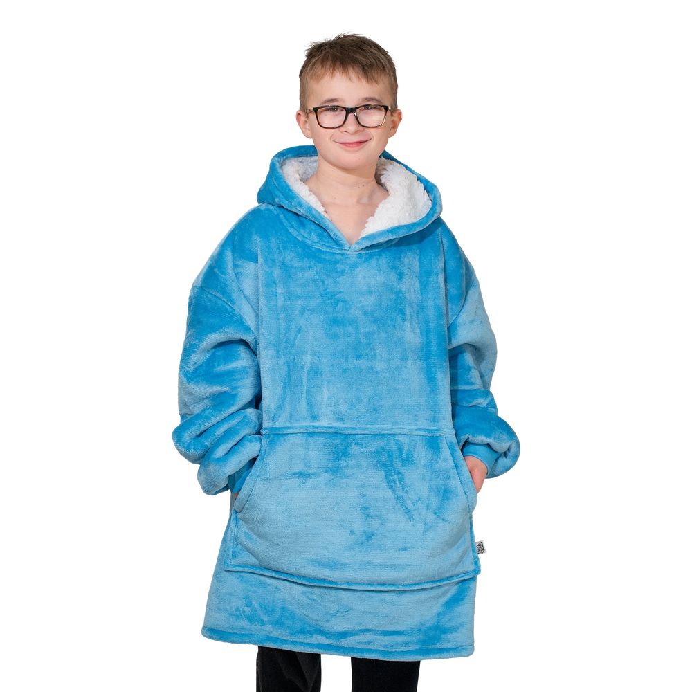 Blå Megahoodie för Barn