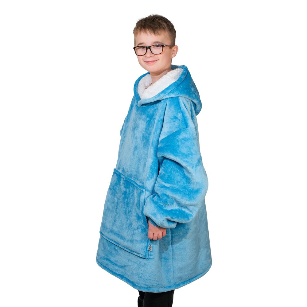Blå Megahoodie för Barn