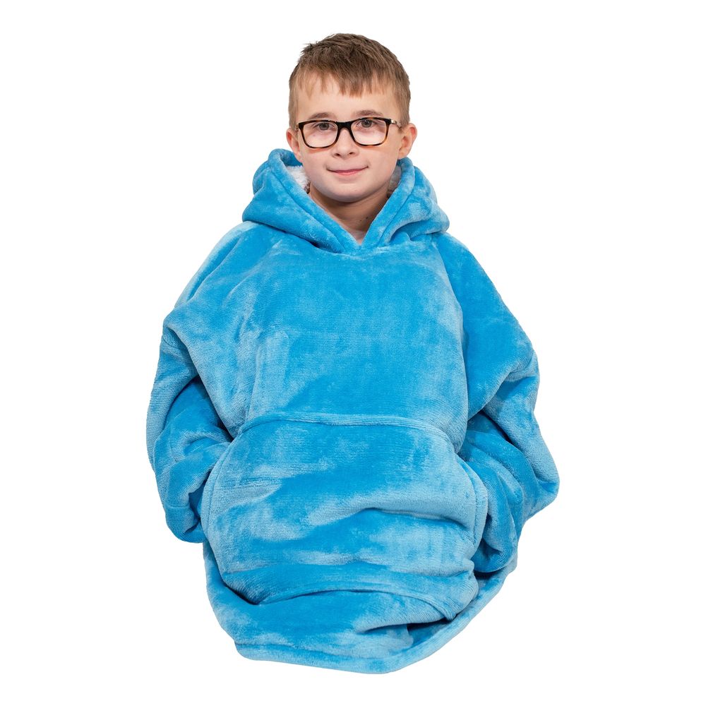 Blå Megahoodie för Barn