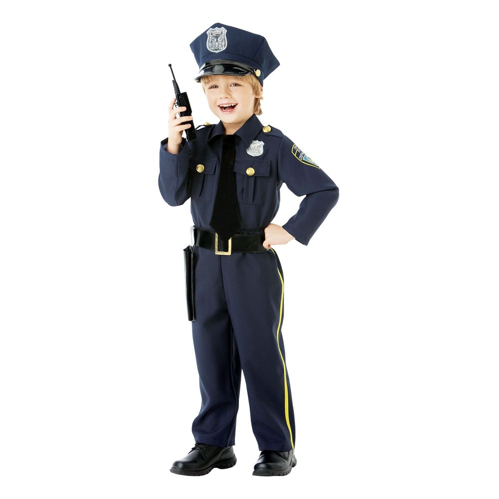 Blå Politi Børnekostume