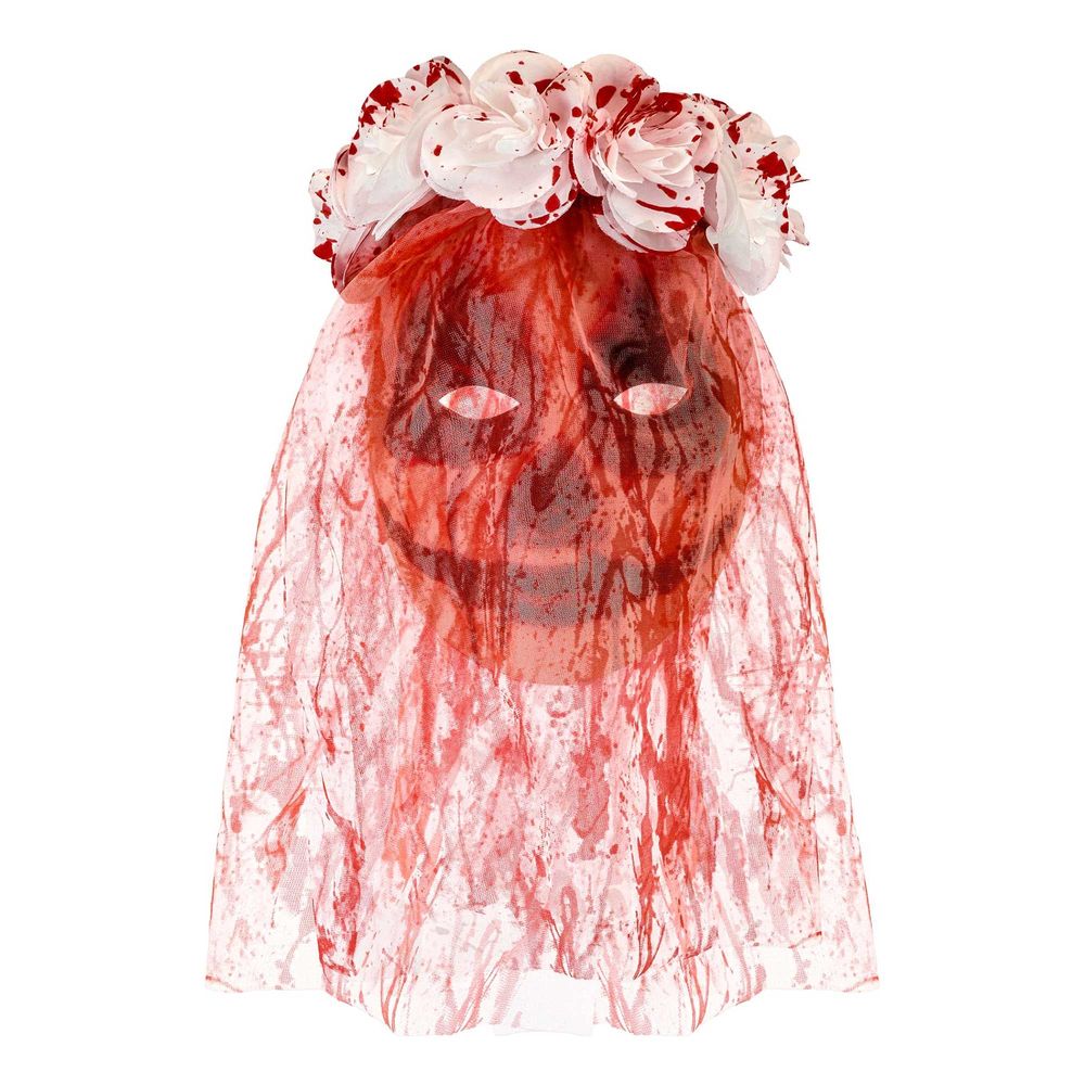 Blodig Brud Maske med Slør