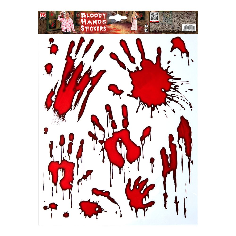 Blodige Hender Stickers