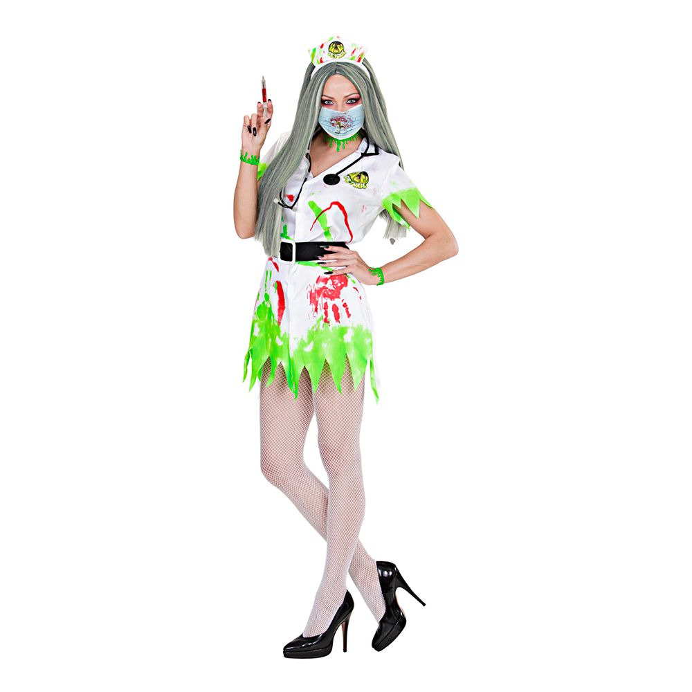 Blodigt Munskydd Zombie