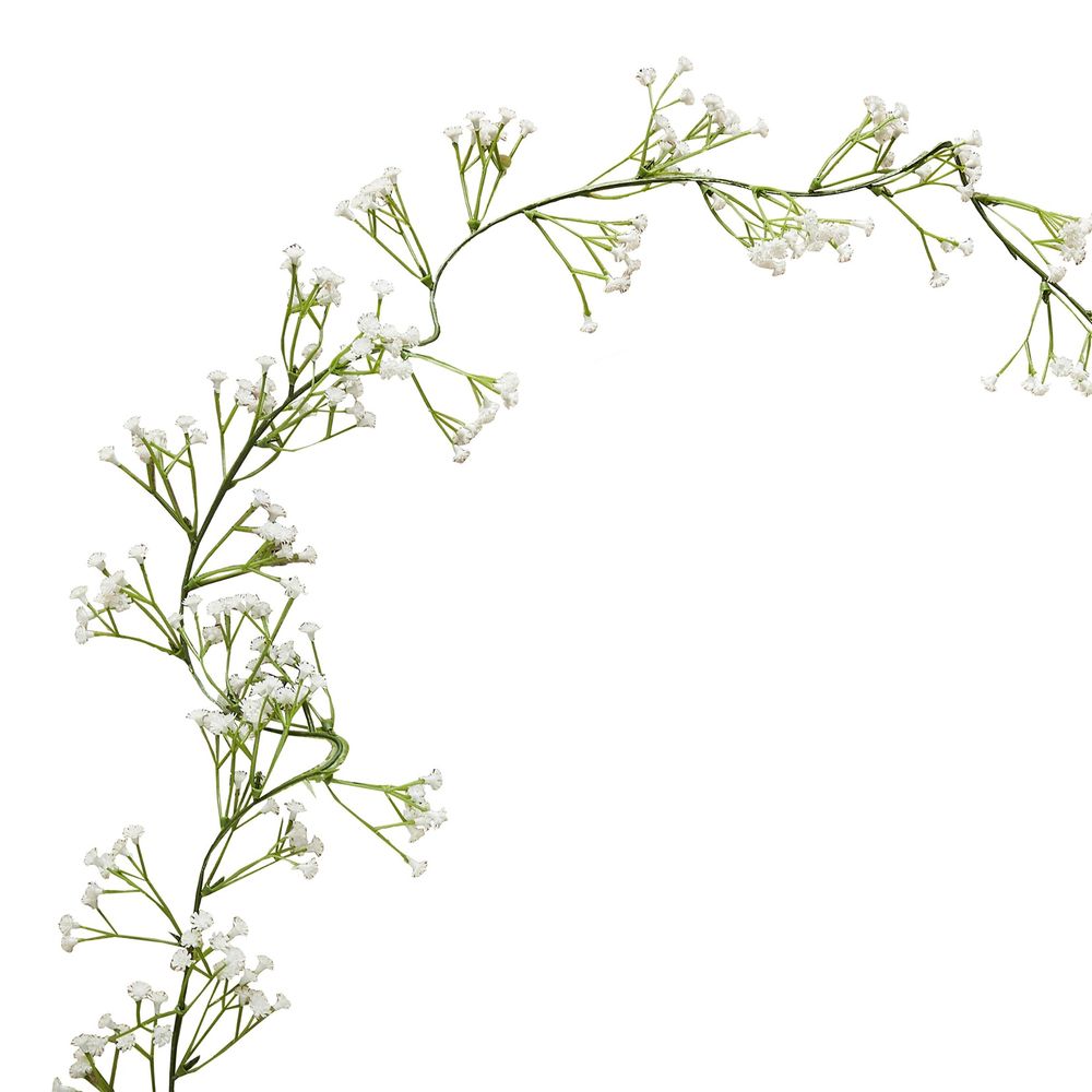 Blomgirlang Vita Blommor