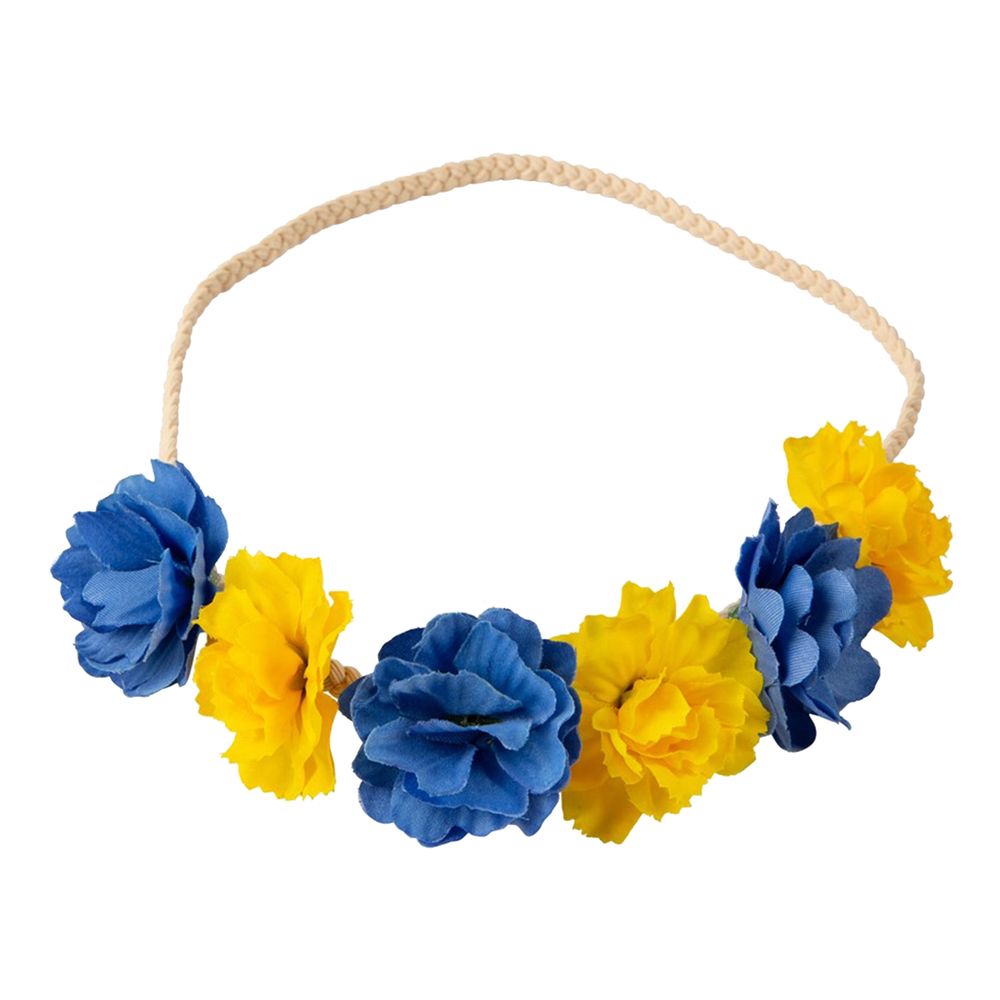 Blomsterkrans Blå/Gul
